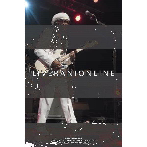 Chic performing at The Ritz, Manchester, England on 29th May 2013. Nile Rodgers, guitar / vocals. AG ALDO LIVERANI S A S ONLY ITALY