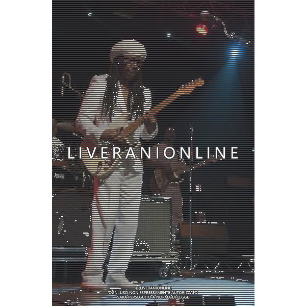 Chic performing at The Ritz, Manchester, England on 29th May 2013. Nile Rodgers, guitar / vocals. AG ALDO LIVERANI S A S ONLY ITALY