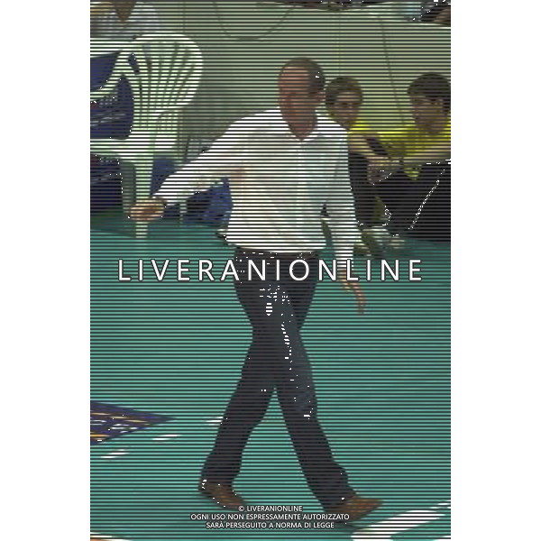 PIACENZA 27/09/04 CAMPIONATO DI PALLAVOLO SERIE A1 COPRA PIACENZA- ACQUA PARADISO MONTICHIARI NELLA FOTO TRAVICA LJUBOMIR PH GIGI ARCAINI/AG.ALDO LIVERANI