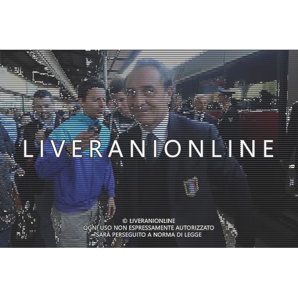 L\'ARRIVO DEI CALCIATORE DELLA NAZIONALE ITALIANA DI CALCIO ALLA STAZIONE DI BOLOGNA 30 MAGGIO 2013 NELLA FOTO CESARE PRANDELLI ©SCHICCHI/AGENZIA ALDO LIVERANI SAS