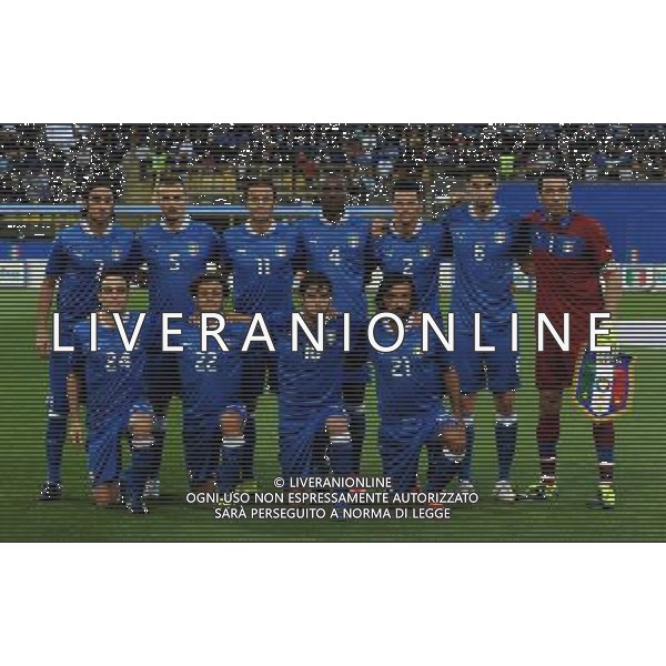 Gara Amichevole Bologna - 31.05.2013 Italia-San Marino Nella Foto:italia squadra formazione:buffon gianluigi,maggio christian,ogbonna angelo,ranocchia andrea,poli andrea,pirlo andrea,aquilani albertoi,bonaventura giacomo,diamanti alessandro,gilardino alberto /Ph.Vitez-Ag. Aldo Liverani