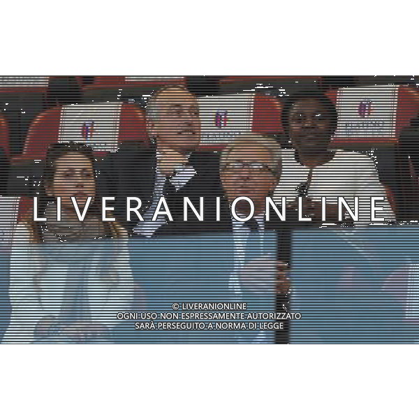 Gara Amichevole Bologna - 31.05.2013 Italia-San Marino Nella Foto:il ministro kyenge insieme ad abete /Ph.Vitez-Ag. Aldo Liverani