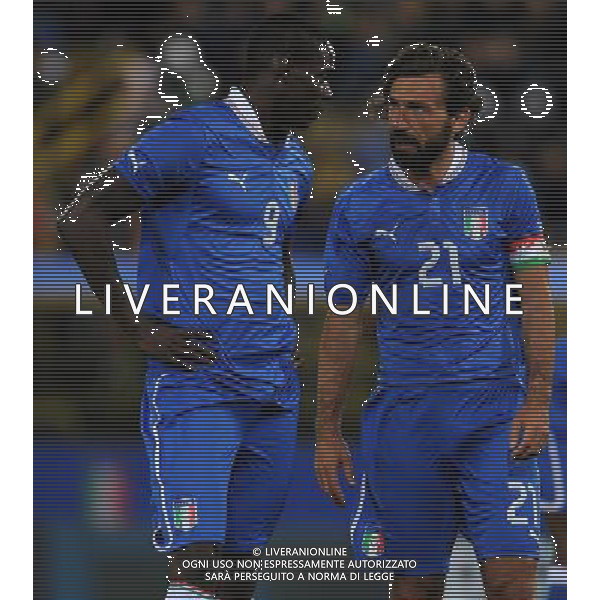 Gara Amichevole Bologna - 31.05.2013 Italia-San Marino Nella Foto:pirlo balotelli /Ph.Vitez-Ag. Aldo Liverani