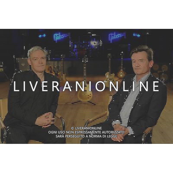 Feargal Sharkey on Neil McCormick\'s Needle Time for Vintage TV at Gibson Guitar Studios AG ALDO LIVERANI SAS ONLY ITALY