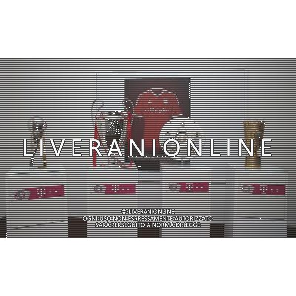 firo FuÃŸball,Fussball, 02.06.2013 DFB Pokalfeier FC Bayern MÃ¼nchen Pokalsieger Triple Sieger Quatro BERLIN, GERMANY - JUNE 01: (L-R) The DFL Supercup, European Cup/Champions League, German league and German cup trophy\'s are pictured during the FC Bayern Muenchen Champions party after winning the German DFB Cup final at Deutsche Telekom Represantive House Berlin on June 1, 2013 in Berlin, Germany. $worldrightsEs gelten unsere AGB, einsehbar auf www.firosportphoto.de Poolfoto copyright by firo sportphoto: Coesfelder StraÃŸe 207 48249 DÃ¼lmen Duelmen www.firosportphoto.de mail@firosportphoto.de (V o l k s b a n k B o c h u m - W i t t e n ) BLZ.: 430 601 29 Kt. Nr.: 341 117 100 Tel:Â  0209 - 9304402 Fax:Â  0209 - 9304443 AG ALDO LIVERANI S A S ONLY ITALY