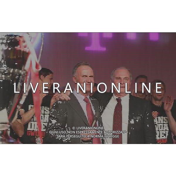 firo FuÃŸball,Fussball, 02.06.2013 DFB Pokalfeier FC Bayern MÃ¼nchen Pokalsieger Triple Sieger BERLIN, GERMANY - JUNE 01: Karl-Heinz Rummenigge chairman of Bayern Muenchen and Uli Hoeness HoeneÃŸ President of Bayern Muenchen (R) attend the FC Bayern Muenchen Champions party after winning the German DFB Cup final at Deutsche Telekom Represantive House Berlin on June 1, 2013 in Berlin, Germany $worldrightsEs gelten unsere AGB, einsehbar auf www.firosportphoto.de Poolfoto copyright by firo sportphoto: Coesfelder StraÃŸe 207 48249 DÃ¼lmen Duelmen www.firosportphoto.de mail@firosportphoto.de (V o l k s b a n k B o c h u m - W i t t e n ) BLZ.: 430 601 29 Kt. Nr.: 341 117 100 Tel:Â  0209 - 9304402 Fax:Â  0209 - 9304443 AG ALDO LIVERANI S A S ONLY ITALY