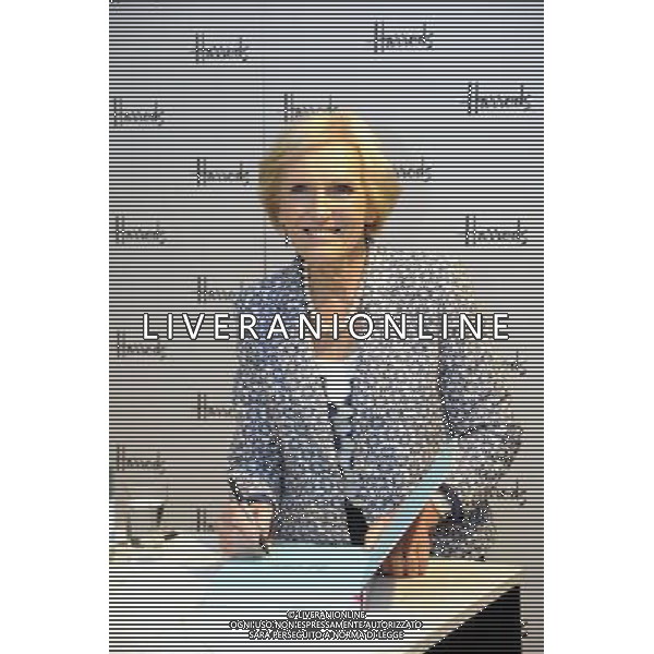 Mary Berry makes a personal appearance at Harrods Gourmet Cookshop to sign copies of her latest recipe book Mary Berry\'s Cookery Course AG ALDO LIVERANI S A S ONLY ITALY