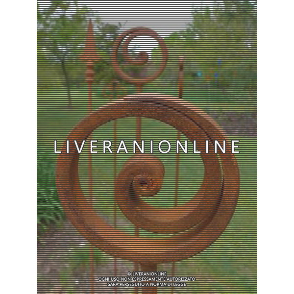 Flowerpops by Katie Lake - Art In The Garden 2013 at The Sir Harold Hillier Gardens Romsey Hampshire England ©Photoshot/Ag. Aldo Liverani s.a.s.-Only Italy-Editorial Use Only