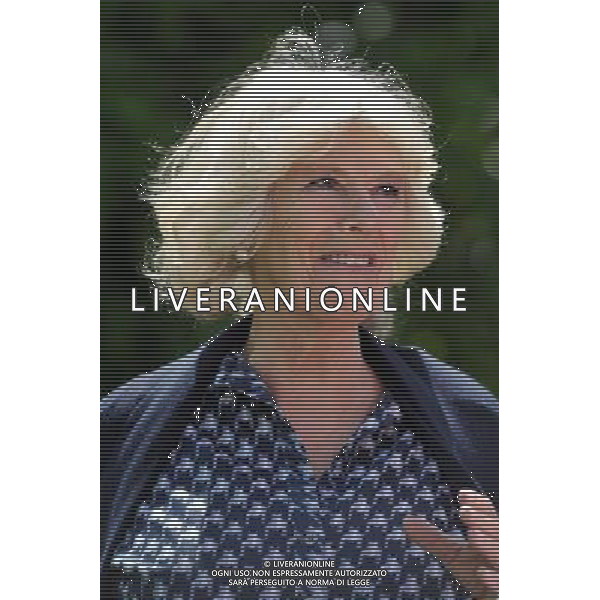 The Duchess of Cornwall during a visit to Middlewick House in Pickwick, Wiltshire, the home of Pink Floyd drummer Nick Mason, which is holding a charitable garden open day. The open day is being held in aid of the Wiltshire Bobby Van Trust and The Wiltshire Air Ambulance Charitable Trust. ©photoshot/AGENZIA ALDO LIVERANI SAS - ITALY ONLY - REALI INGLESI: Camilla Duchessa di Cornovaglia durante una visita alla Casa Middlewick in Pickwick, Wiltshire