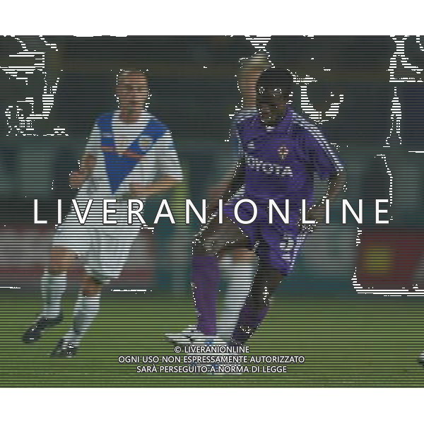 BRESCIA-FIORENTINA COPPA ITALIA TIM CUP 29/09/04 NELLA FOTO OBODO FOTO FILIPPO VENEZIA/AGENZIA ALDO LIVERANI