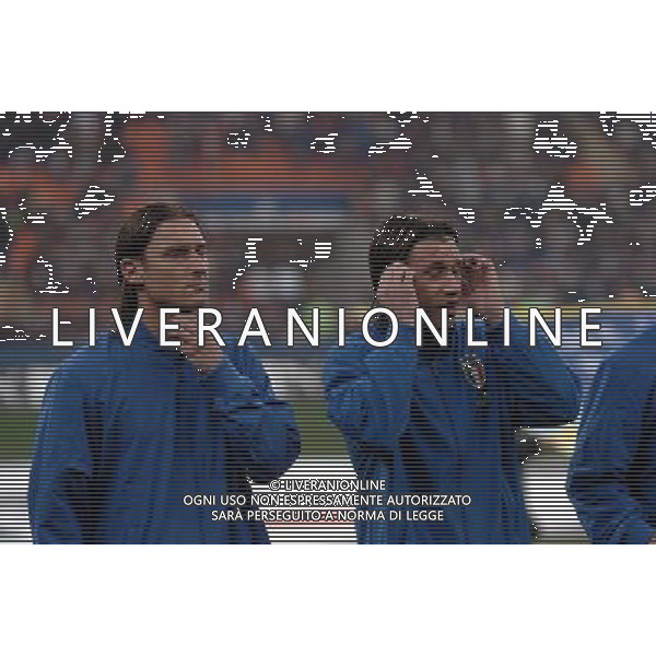 MILANO,26-03-05 DFP/FOTO GIORGIO RAVEZZANI ITALIA-SCOZIA: FRANCESCO TOTTI - ANTONIO CASSANO AG ALDO LIVERANI S A S