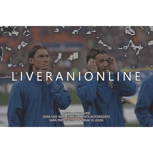 MILANO,26-03-05 DFP/FOTO GIORGIO RAVEZZANI ITALIA-SCOZIA: FRANCESCO TOTTI - ANTONIO CASSANO AG ALDO LIVERANI S A S