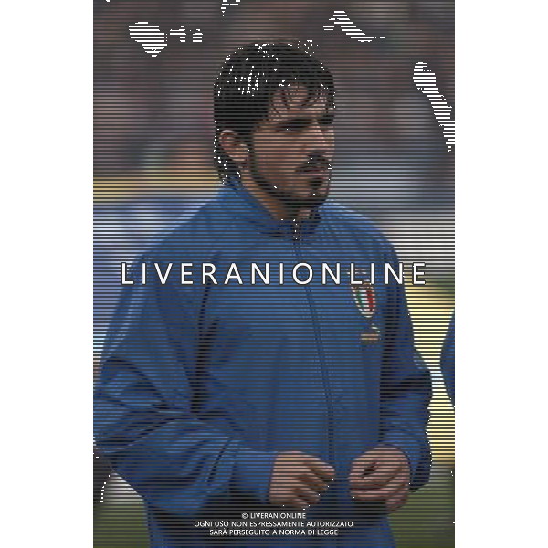 MILANO,26-03-05 DFP/FOTO GIORGIO RAVEZZANI ITALIA-SCOZIA: GENNARO GATTUSO AG ALDO LIVERANI S A S