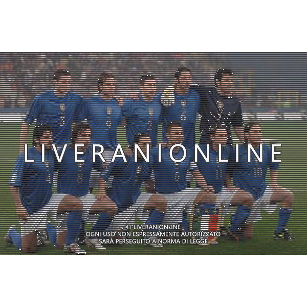 MILANO,26-03-05 DFP/FOTO GIORGIO RAVEZZANI ITALIA-SCOZIA: FORMAZIONE ITALIA CHIELLINI-GILARDINO-BONERA-MATERAZZI-BUFFON GATTUSO-PIRLOCAMORANESI-CANNAVARO-CASSANO-TOTTI AG ALDO LIVERANI S A S