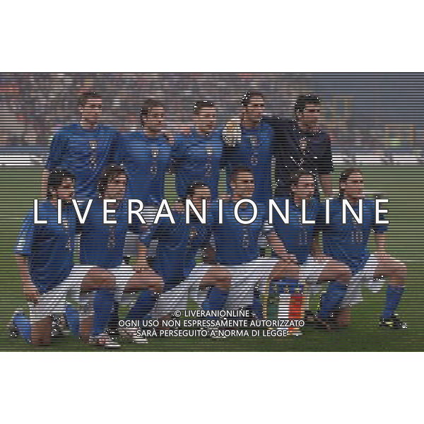 MILANO,26-03-05 DFP/FOTO GIORGIO RAVEZZANI ITALIA-SCOZIA: FORMAZIONE ITALIA CHIELLINI-GILARDINO-BONERA-MATERAZZI-BUFFON GATTUSO-PIRLOCAMORANESI-CANNAVARO-CASSANO-TOTTI AG ALDO LIVERANI S A S