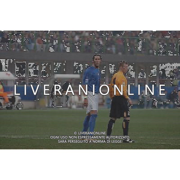 MILANO,26-03-05 DFP/FOTO GIORGIO RAVEZZANI ITALIA-SCOZIA: MARCO MATERAZZI AG ALDO LIVERANI S A S