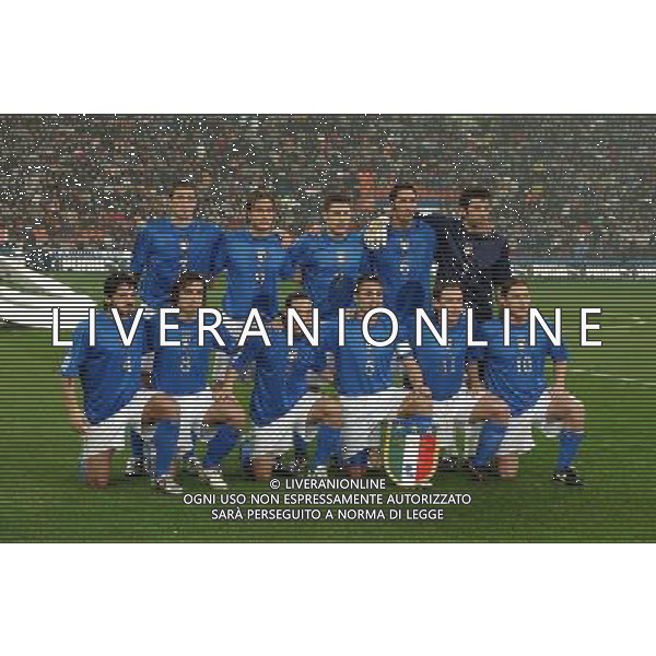 MILANO,26-03-05 DFP/FOTO MARCO DE PONTI ITALIA-SCOZIA: CHIELLINI-GILARDINO-BONERA-MATERAZZI-BUFFON GATTUSO-PIRLO-CAMORANESI-CANNAVARO-CASSANO-TOTTI AG ALDO LIVERANI S A S