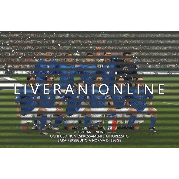 MILANO,26-03-05 DFP/FOTO MARCO DE PONTI ITALIA-SCOZIA: CHIELLINI-GILARDINO-BONERA-MATERAZZI-BUFFON GATTUSO-PIRLO-CAMORANESI-CANNAVARO-CASSANO-TOTTI AG ALDO LIVERANI S A S