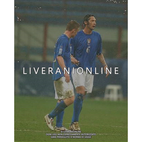 MILANO,26-03-05 DFP/FOTO MARCO DE PONTI ITALIA-SCOZIA: MARCO MATERAZZI AG ALDO LIVERANI S A S 