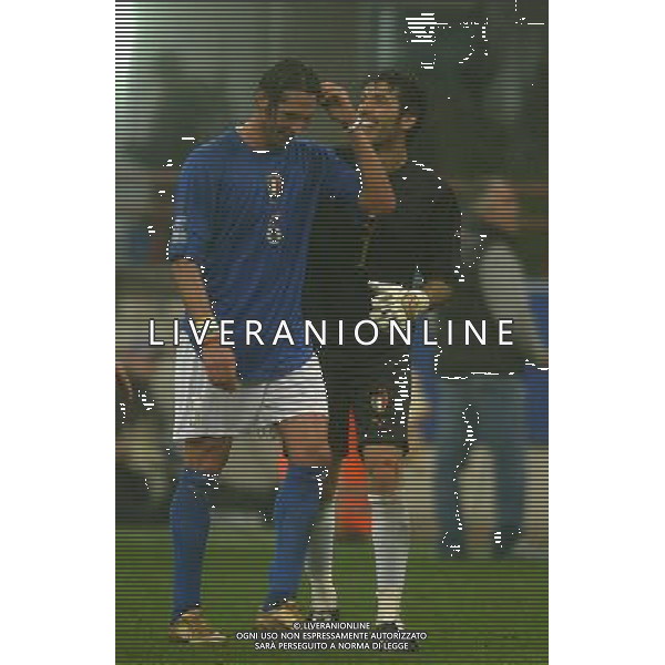 MILANO,26-03-05 DFP/FOTO MARCO DE PONTI ITALIA-SCOZIA: MARCO MATERAZZI ag aldo liverani sas