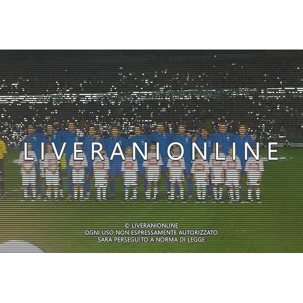 STADIO TARDINI DI PARMA 13/10/2004 ITALIA-BIELORUSSIA NELLA FOTO FORMAZIONE ITALIA FOTO DFP-AG ALDO LIVERANI SAS