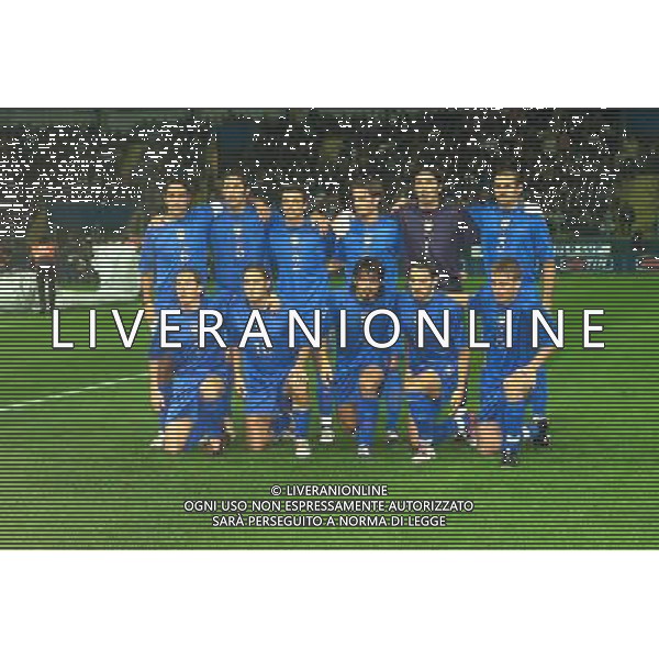 STADIO TARDINI DI PARMA 13/10/2004 ITALIA-BIELORUSSIA NELLA FOTO FORMAZIONE ITALIA FOTO DFP-AG ALDO LIVERANI SAS