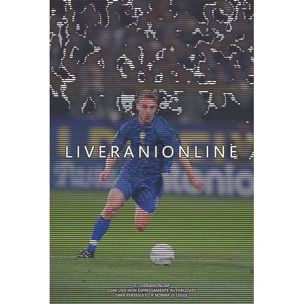 STADIO TARDINI DI PARMA 13/10/2004 ITALIA-BIELORUSSIA NELLA FOTO DANIELE DE ROSSI FOTO DFP-AG ALDO LIVERANI SAS