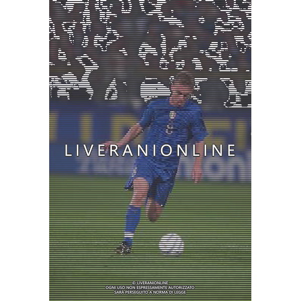 STADIO TARDINI DI PARMA 13/10/2004 ITALIA-BIELORUSSIA NELLA FOTO DANIELE DE ROSSI FOTO DFP-AG ALDO LIVERANI SAS
