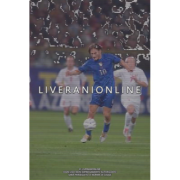 STADIO TARDINI DI PARMA 13/10/2004 ITALIA-BIELORUSSIA NELLA FOTO FRANCESCO TOTTI FOTO DFP-AG ALDO LIVERANI SAS