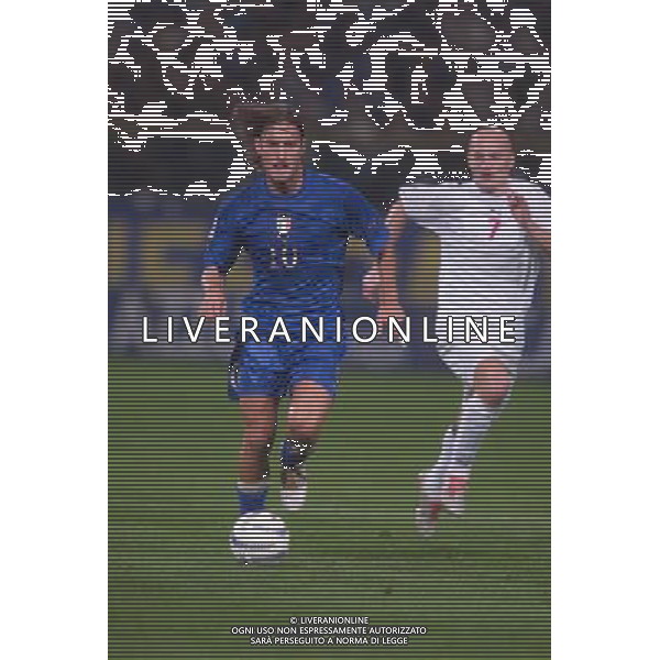STADIO TARDINI DI PARMA 13/10/2004 ITALIA-BIELORUSSIA NELLA FOTO FRANCESCO TOTTI FOTO DFP-AG ALDO LIVERANI SAS