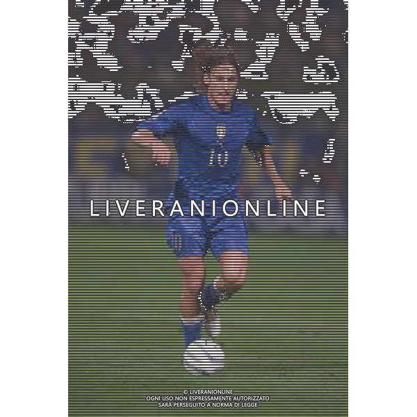 STADIO TARDINI DI PARMA 13/10/2004 ITALIA-BIELORUSSIA NELLA FOTO FRANCESCO TOTTI FOTO DFP-AG ALDO LIVERANI SAS