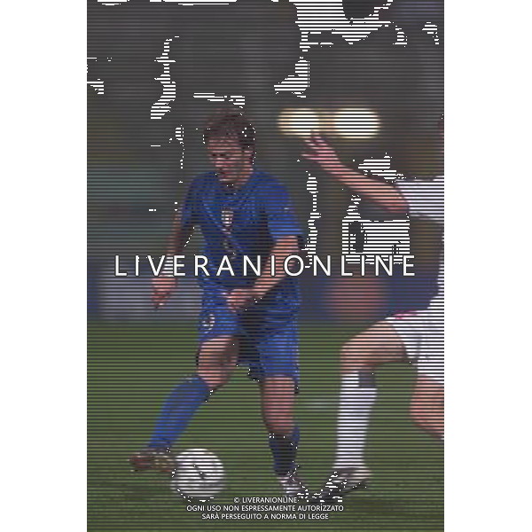 STADIO TARDINI DI PARMA 13/10/2004 ITALIA-BIELORUSSIA NELLA FOTO FRANCESCO TOTTI FOTO DFP-AG ALDO LIVERANI SAS