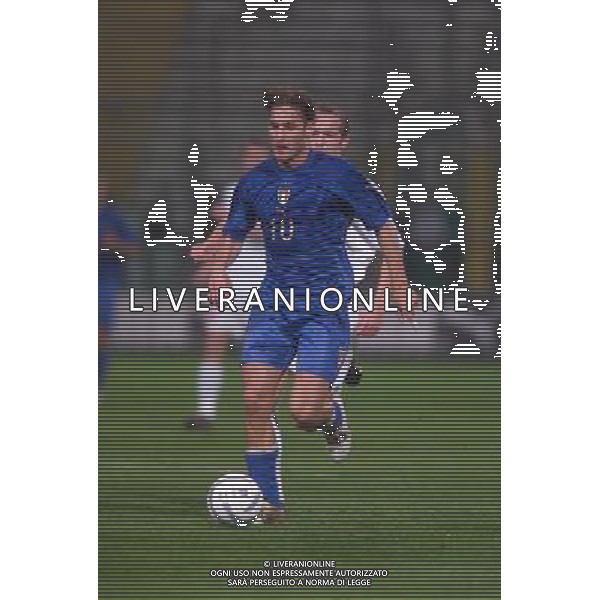 STADIO TARDINI DI PARMA 13/10/2004 ITALIA-BIELORUSSIA NELLA FOTO FRANCESCO TOTTI FOTO DFP-AG ALDO LIVERANI SAS