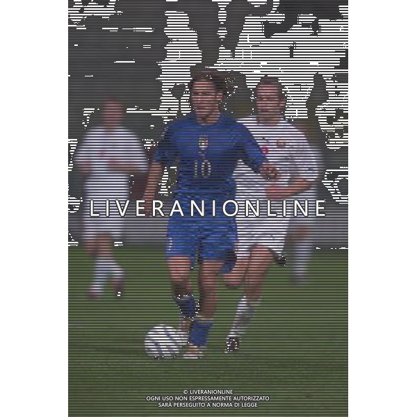 STADIO TARDINI DI PARMA 13/10/2004 ITALIA-BIELORUSSIA NELLA FOTO FRANCESCO TOTTI FOTO DFP-AG ALDO LIVERANI SAS