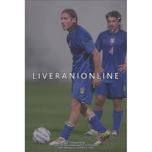 STADIO TARDINI DI PARMA 13/10/2004 ITALIA-BIELORUSSIA NELLA FOTO FRANCESCO TOTTI FOTO DFP-AG ALDO LIVERANI SAS
