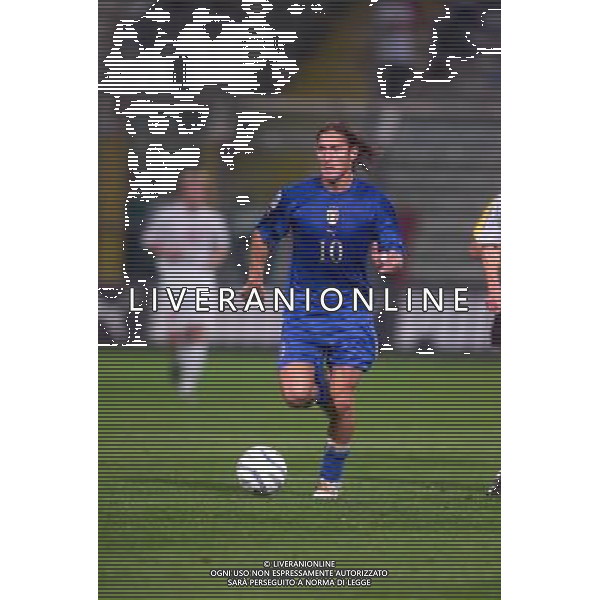 STADIO TARDINI DI PARMA 13/10/2004 ITALIA-BIELORUSSIA NELLA FOTO FRANCESCO TOTTI FOTO DFP-AG ALDO LIVERANI SAS