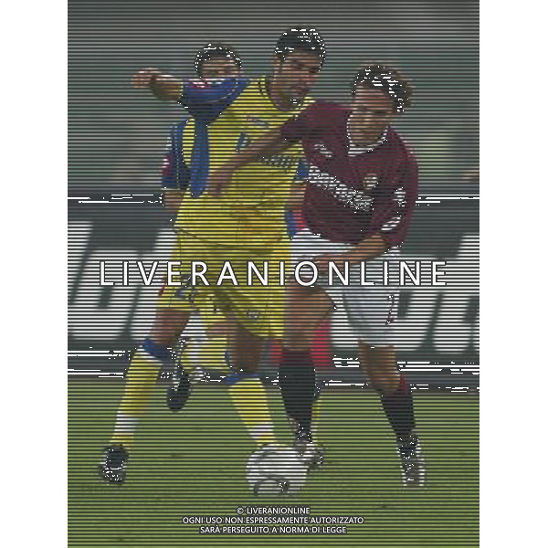 VERONA 29 / 09 / 2004 CHIEVO-TORINO COPPA ITALIA TIM CUP 2004 NELLA FOTO: GIANLUCA COMOTTO E VINICIO CERVO DE LUCA CESAR FOTO PAOLA GARBUIO / ALDO LIVERANI s.a.s 