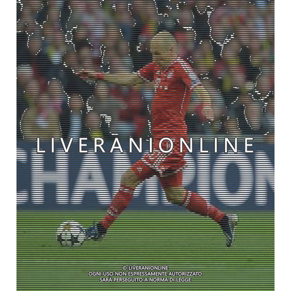 Arjen Robben Bayern Munich Champions League Final 2013 Borussia Dortmund V Bayern Munich (1-2) 25/05/13 UEFA Champions League Final 2013 at Wembley Stadium Photo: Robin Parker Fotosports International ©photoshot/AGENZIA ALDO LIVERANI SAS - ITALY ONLY - Borussia Dortmund - Bayern Monaco UEFA Champions League 2012/2013 Finale Londra - 25.05.2013