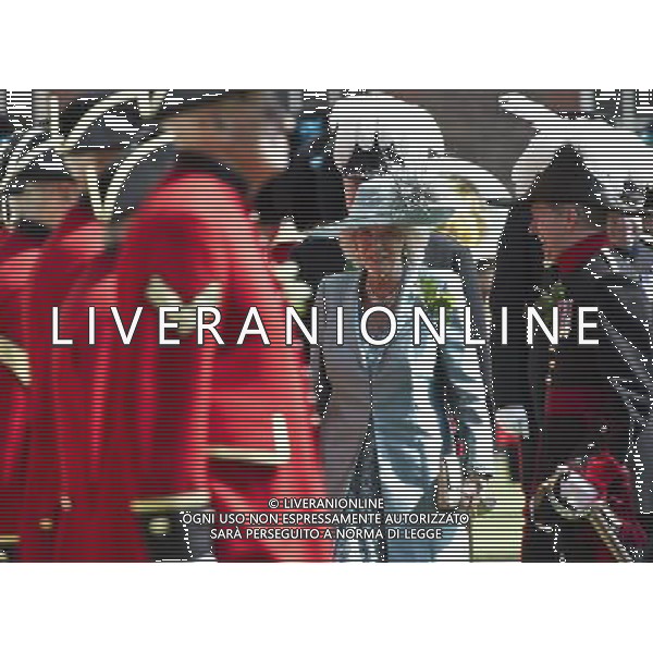Camilla, the Duchess of Cornwall attends the annual Founders day parade, At the Royal hospital Chelsea. ©photoshot/AGENZIA ALDO LIVERANI SAS - ITALY ONLY - REALI INGLESI: Camilla, Duchessa di Cornovaglia incontra i pensionati di Chelsea al Royal Hospital prima della Founders annuale Day Parade