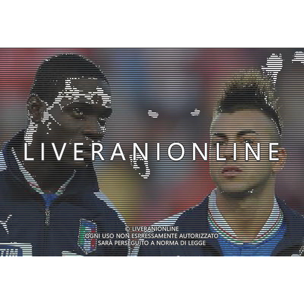 Qualificazioni ai Campionati Mondiali di Calcio Brasile FIFA 2014 Gruppo B Praga - 07.06.2013 Repubblica Ceca-Italia Nella Foto:balotelli el shaarawy /Ph.Vitez-Ag. Aldo Liverani
