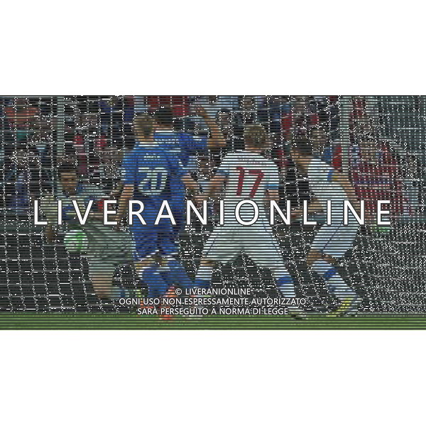 Qualificazioni ai Campionati Mondiali di Calcio Brasile FIFA 2014 Gruppo B Praga - 07.06.2013 Repubblica Ceca-Italia Nella Foto:parata buffon su sivok /Ph.Vitez-Ag. Aldo Liverani