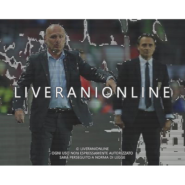 Qualificazioni ai Campionati Mondiali di Calcio Brasile FIFA 2014 Gruppo B Praga - 07.06.2013 Repubblica Ceca-Italia Nella Foto:bilek prandelli /Ph.Vitez-Ag. Aldo Liverani