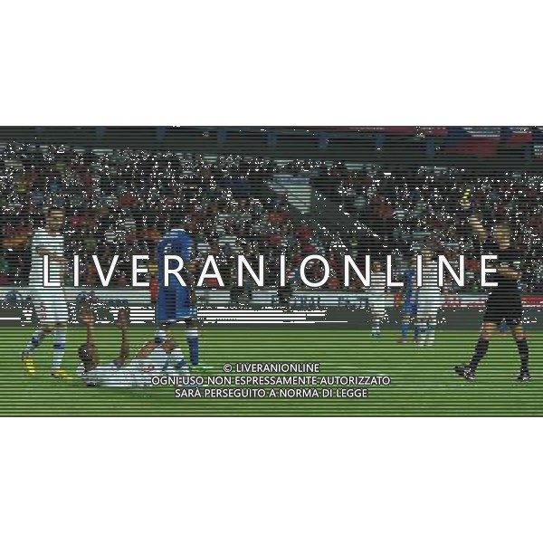 Qualificazioni ai Campionati Mondiali di Calcio Brasile FIFA 2014 Gruppo B Praga - 07.06.2013 Repubblica Ceca-Italia Nella Foto:la seconda ammonizione di balotelli /Ph.Vitez-Ag. Aldo Liverani