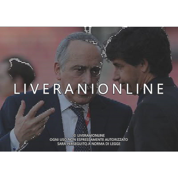 Qualificazioni ai Campionati Mondiali di Calcio Brasile FIFA 2014 Gruppo B Praga - 07.06.2013 Repubblica Ceca-Italia Nella Foto:Abete Giancarlo-Albertini Demetrio /Ph.Vitez-Ag. Aldo Liverani