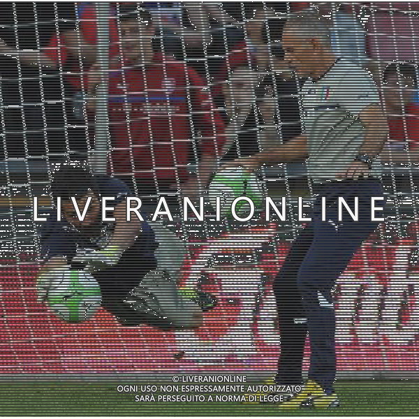 Qualificazioni ai Campionati Mondiali di Calcio Brasile FIFA 2014 Gruppo B Praga - 07.06.2013 Repubblica Ceca-Italia Nella Foto:Buffon Gianluigi-Di Palma /Ph.Vitez-Ag. Aldo Liverani