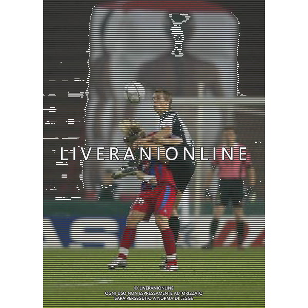 UDINESE-PANIONIOS COPPA UEFA 30/09/04 NELLA FOTO KROLDRUP E BRESKA FOTO FILIPPO VENEZIA/AGENZIA ALDO LIVERANI