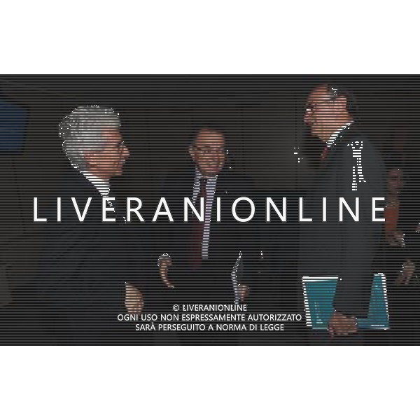 MILANO 11/6/2013 ASSOLOMBARDA, VIA PANTANO, 9 RAPPORTO DELLA BANCA D\' ITALIA: \'L\' ECONOMIA DELLA LOMBARDIA\' NELLA FOTO SALVATORE ROSSI, GIORGIO SQUINZI E FEDERICO GHIZZONI FOTO ROANO/AG ALDO LIVERANI S.A.S.