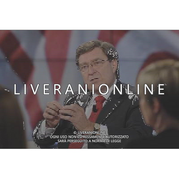 Il ministro del Lavoro Enrico Giovannini ospite della trasmissione televisiva Porta a Porta 12 Giugno 2013 ©Corradetti/AGENZIA ALDO LIVERANI SAS