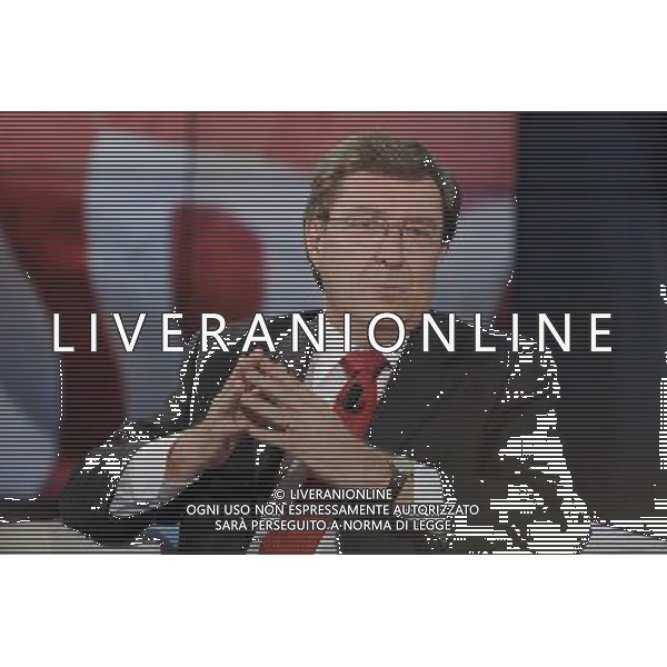 Il ministro del Lavoro Enrico Giovannini ospite della trasmissione televisiva Porta a Porta 12 Giugno 2013 ©Corradetti/AGENZIA ALDO LIVERANI SAS
