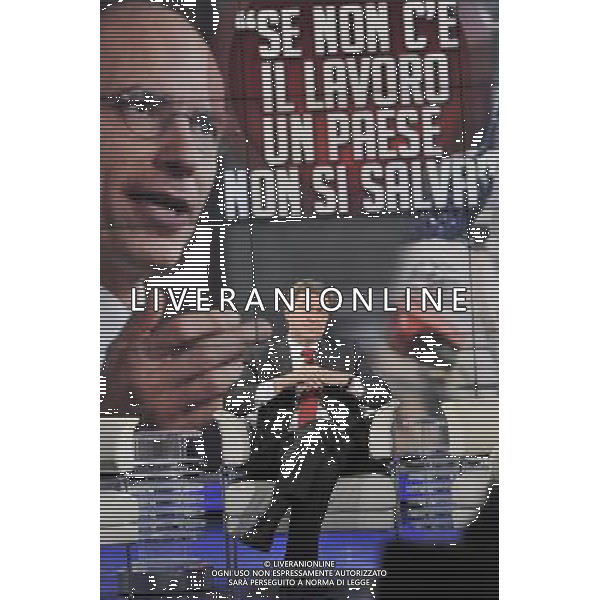 Il ministro del Lavoro Enrico Giovannini ospite della trasmissione televisiva Porta a Porta 12 Giugno 2013 ©Corradetti/AGENZIA ALDO LIVERANI SAS